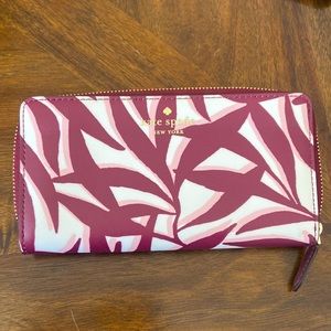 Kate Spade Large Jana Foliage Continental Wallet
